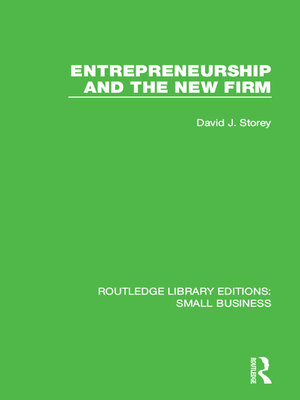 cover image of Entrepreneurship and New Firm